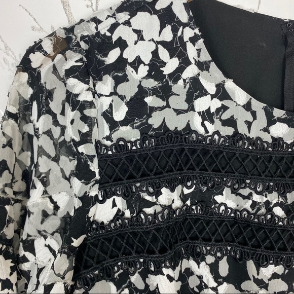 CeCe by Cynthia Ruffle Lace Alayna Floral Dress 4 - Picture 8 of 12